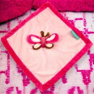 Tiddliwinks Butterfly Pink Baby Security Blanket
